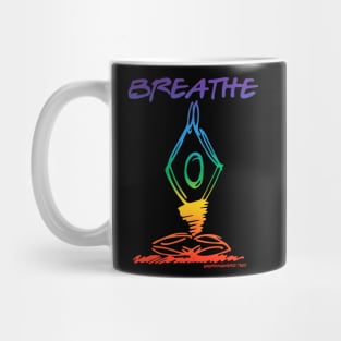 Breathe Yoga Pose Mug